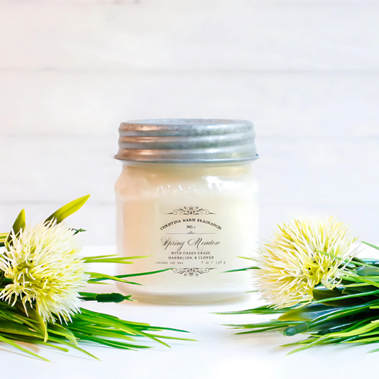 Spring Meadow 8 Oz Mason Jar Candle