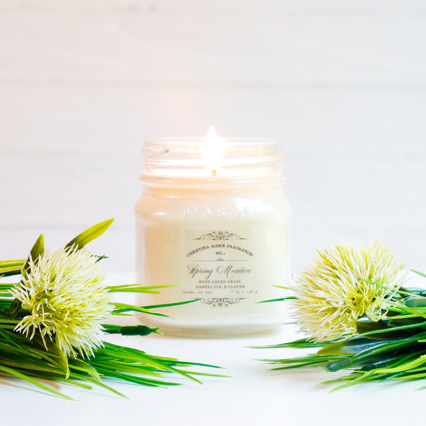 Spring Meadow 8 Oz Mason Jar Candle