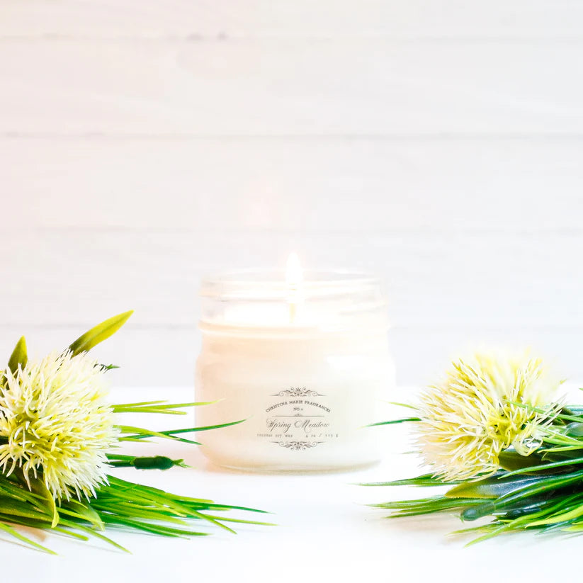 Spring Meadow 4 Oz Mason Jar Candle