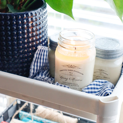 Spring Meadow 12 Oz Large Mason Jar Candle