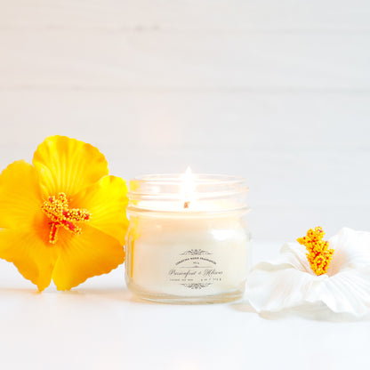 Passionfruit & Hibiscus 4 Oz Mason Jar Candle
